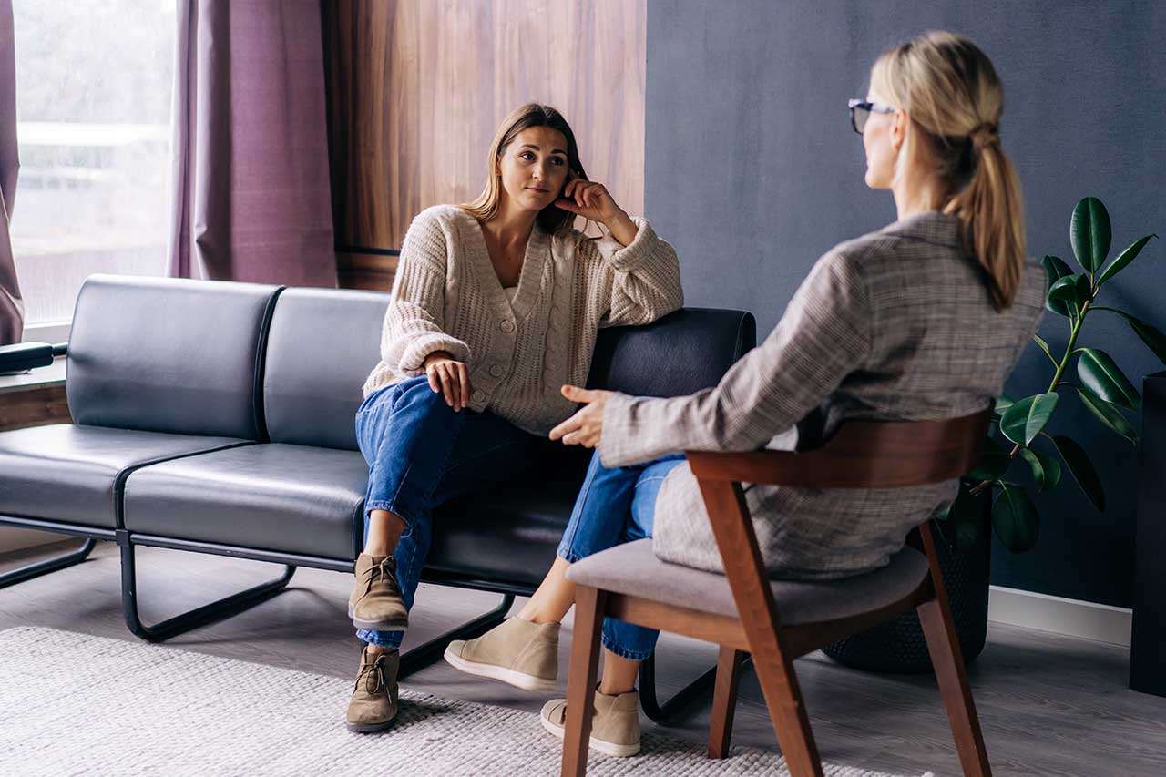 Patient engaging with therapist in IOP in Pennsylvania