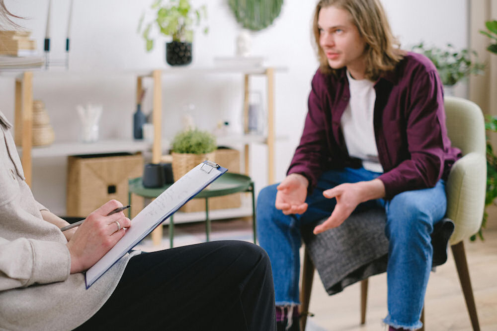 Man in therapy for anxiety in Pennsylvania