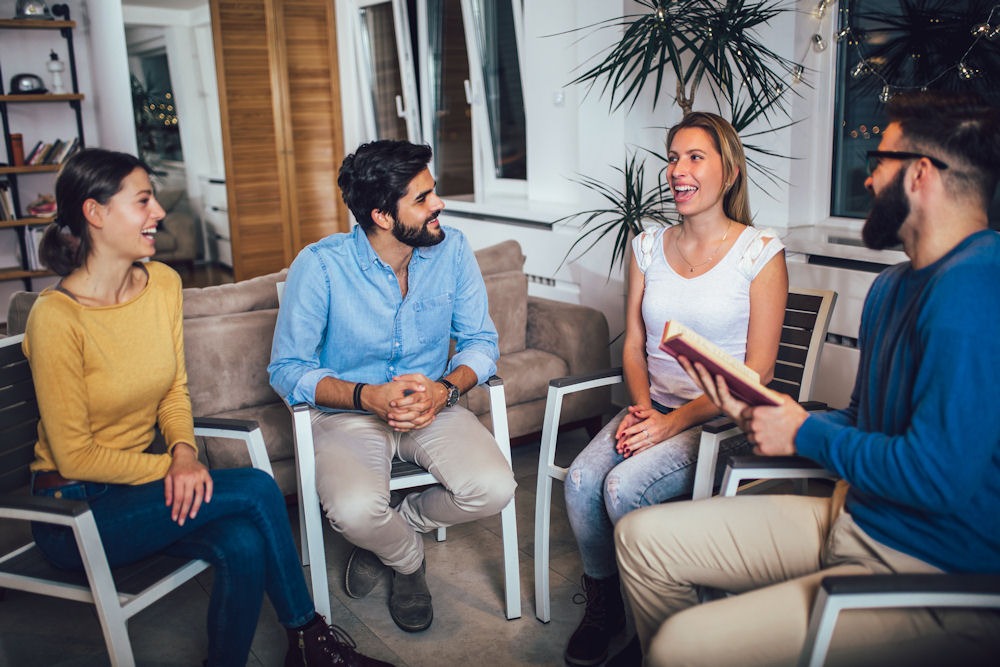 Group of people in a circle discussing opioid addiction in Pennsylvania Group of people in a circle discussing opioid addiction in Pennsylvania